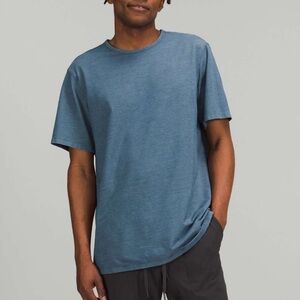 Lululemon Commission Short Sleeve T-Shirt River Blue Enzyme Dye size Small